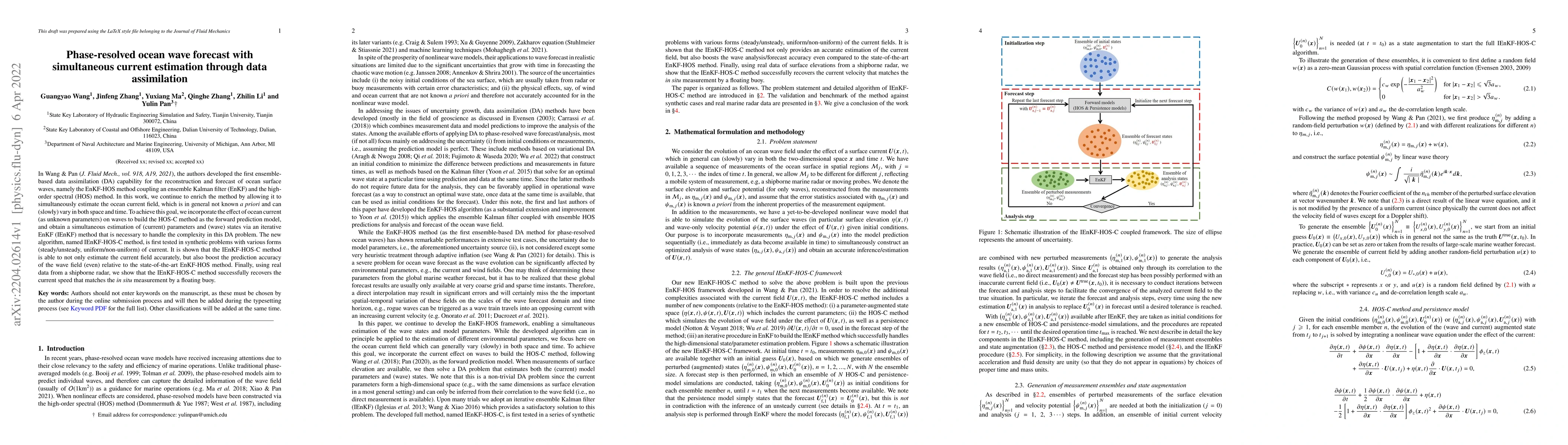 Thumbnail for Phase-resolved ocean wave forecast with simultaneous current estimation
  through data assimilation