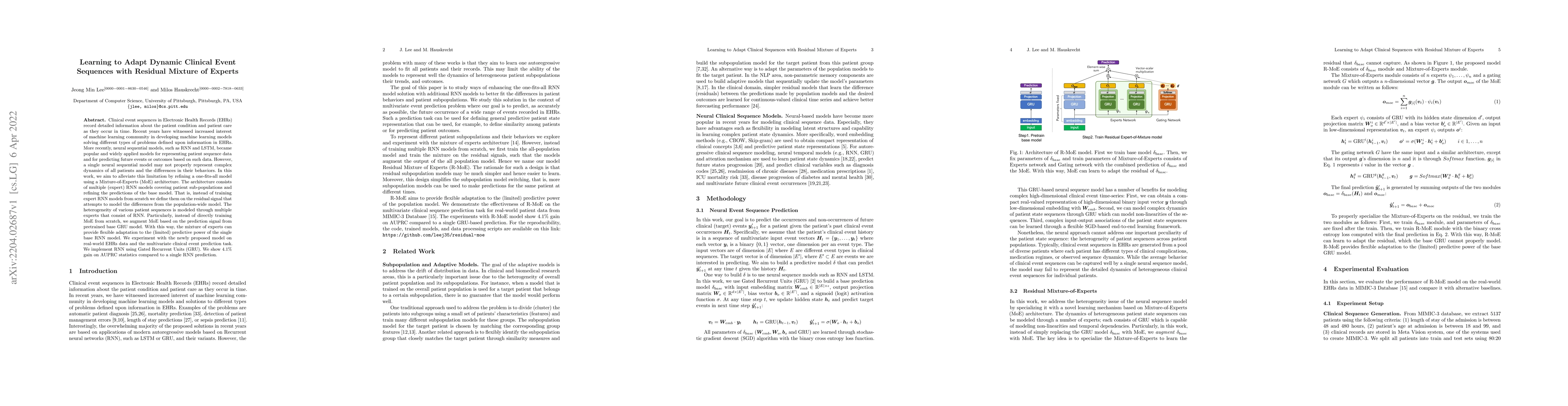 Thumbnail for Learning to Adapt Clinical Sequences with Residual Mixture of Experts