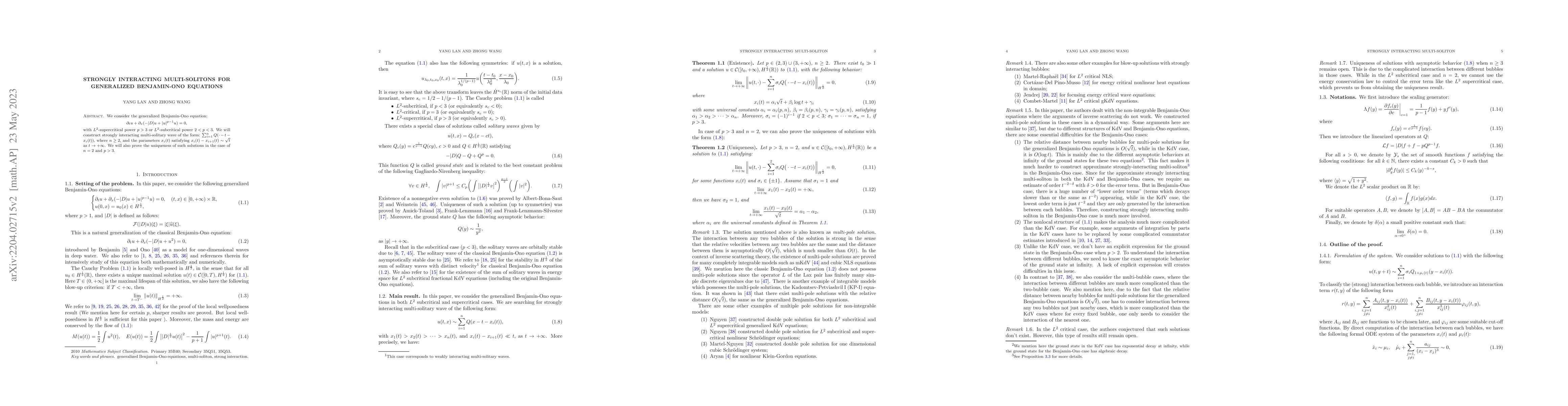 Thumbnail for Strongly interacting multi-solitons for generalized Benjamin-Ono
  equations