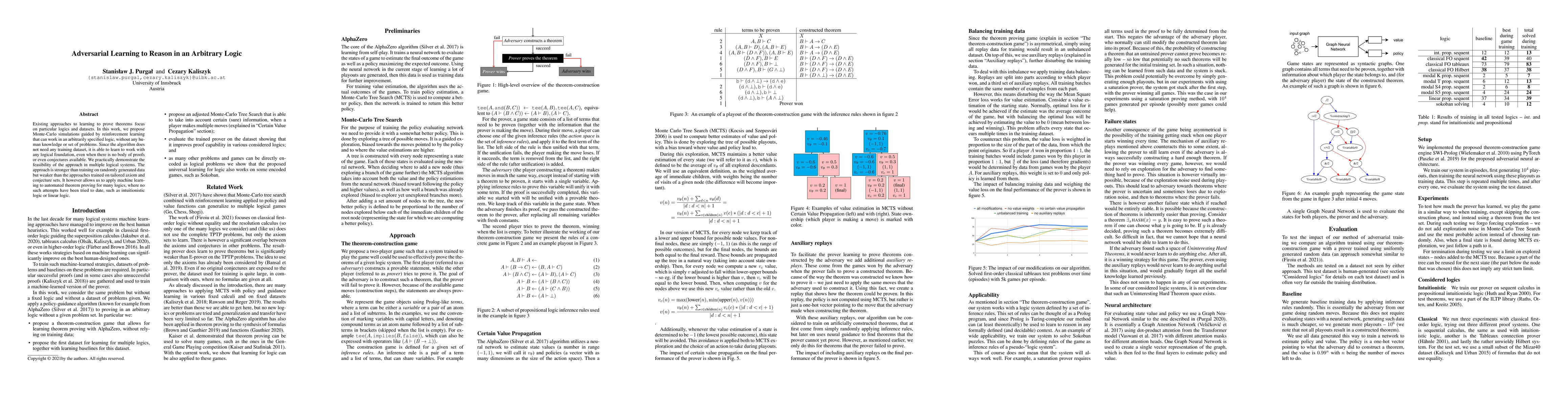 Thumbnail for Adversarial Learning to Reason in an Arbitrary Logic