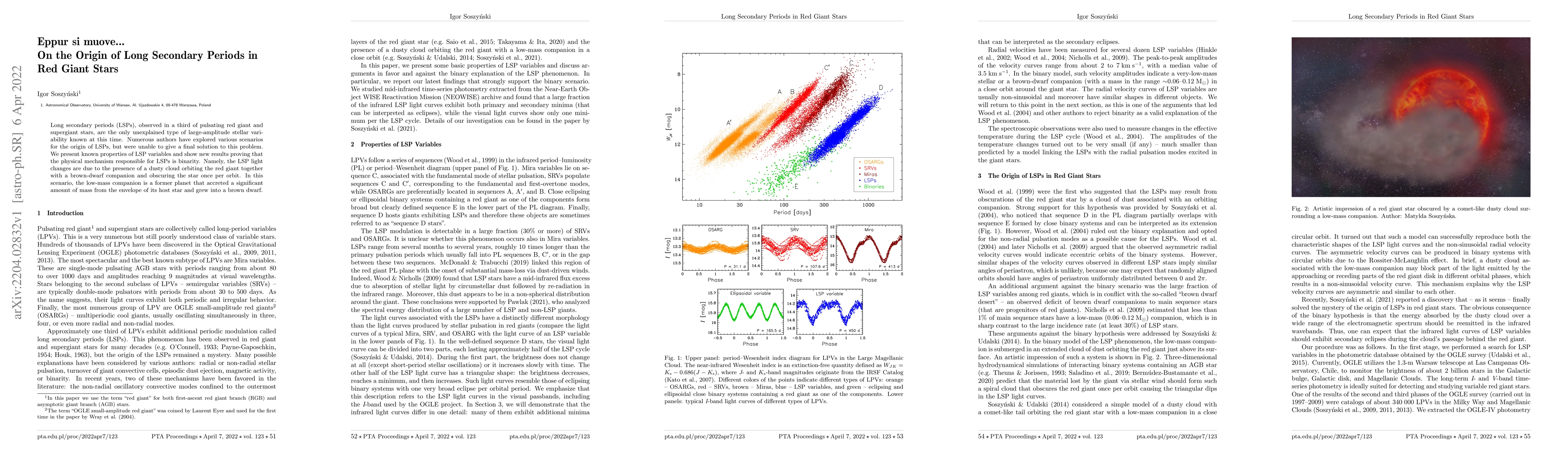 Thumbnail for Eppur si muove... On the Origin of Long Secondary Periods in Red Giant
  Stars