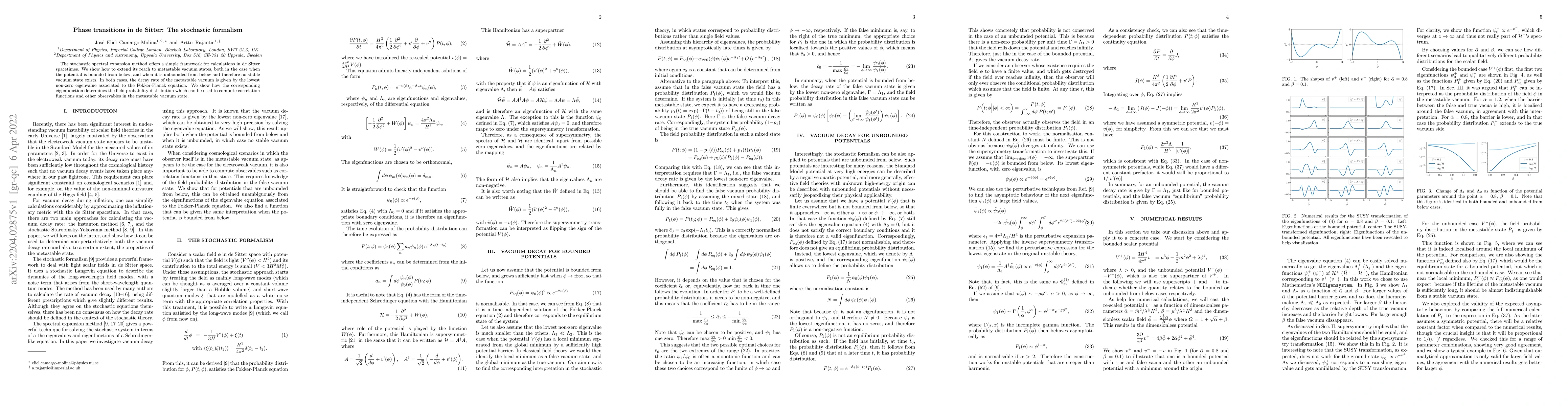 Thumbnail for Phase transitions in de Sitter: The stochastic formalism