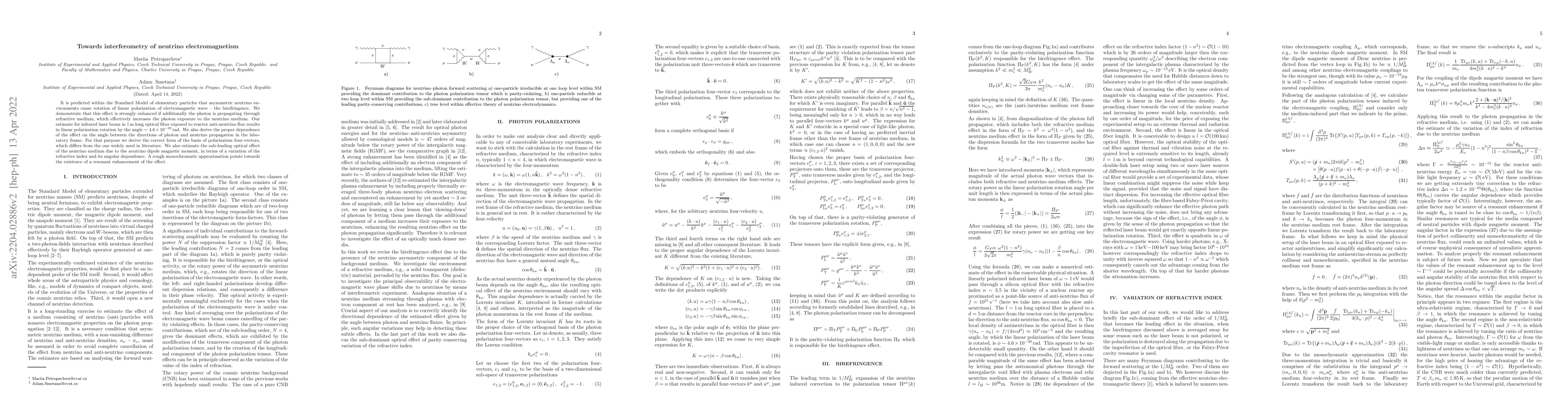 Thumbnail for Towards interferometry of neutrino electromagnetism