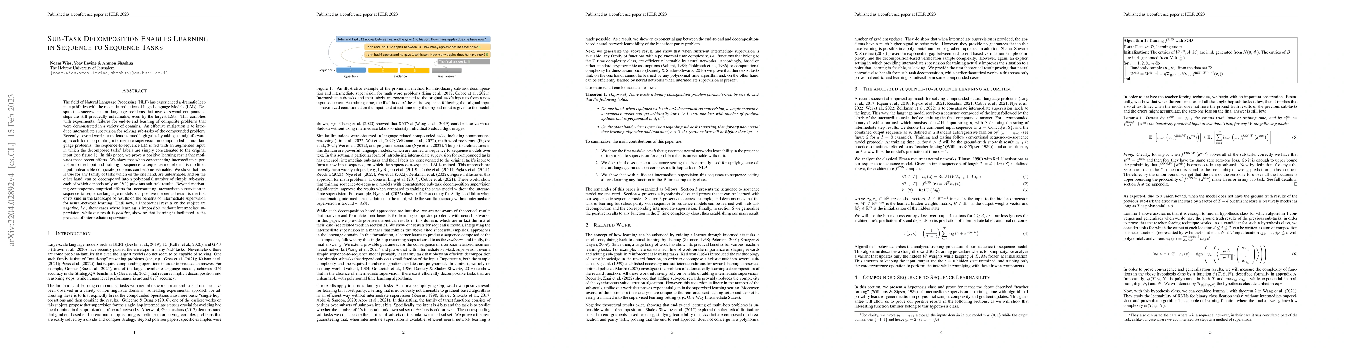 Thumbnail for Sub-Task Decomposition Enables Learning in Sequence to Sequence Tasks
