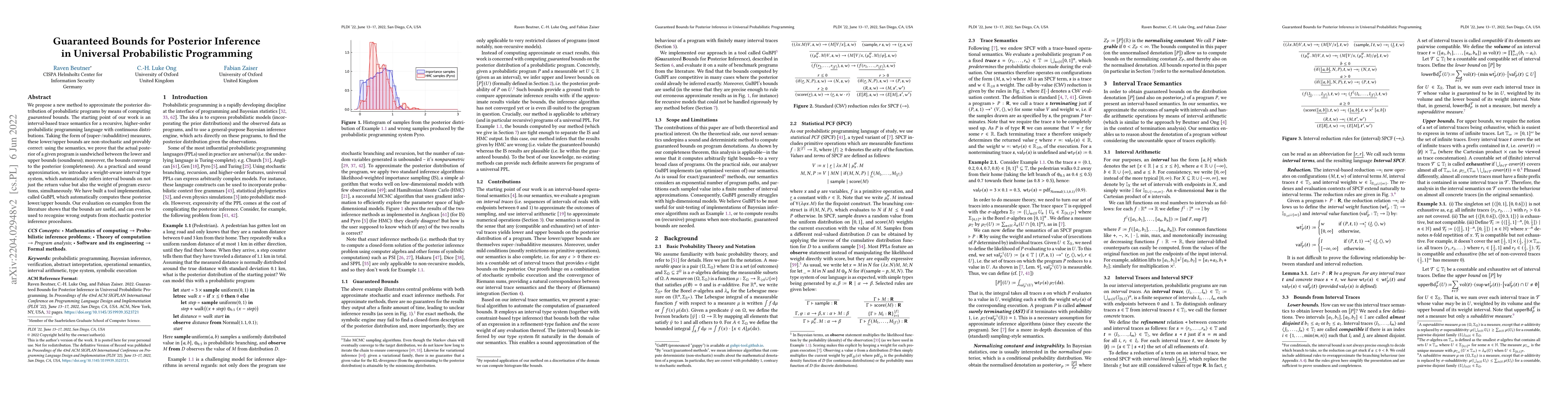 Thumbnail for Guaranteed Bounds for Posterior Inference in Universal Probabilistic
  Programming