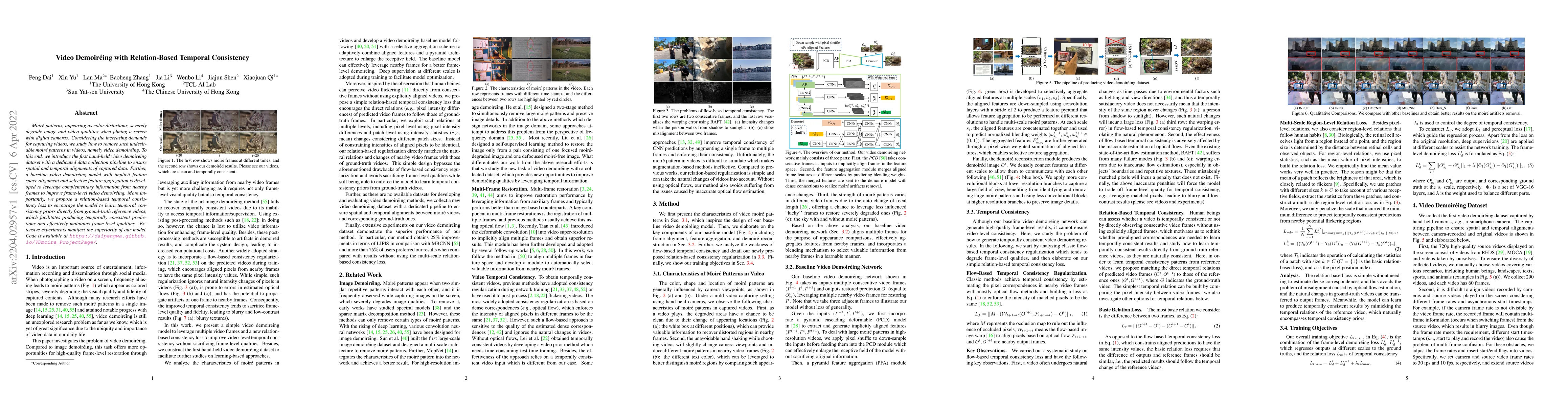Thumbnail for Video Demoireing with Relation-Based Temporal Consistency