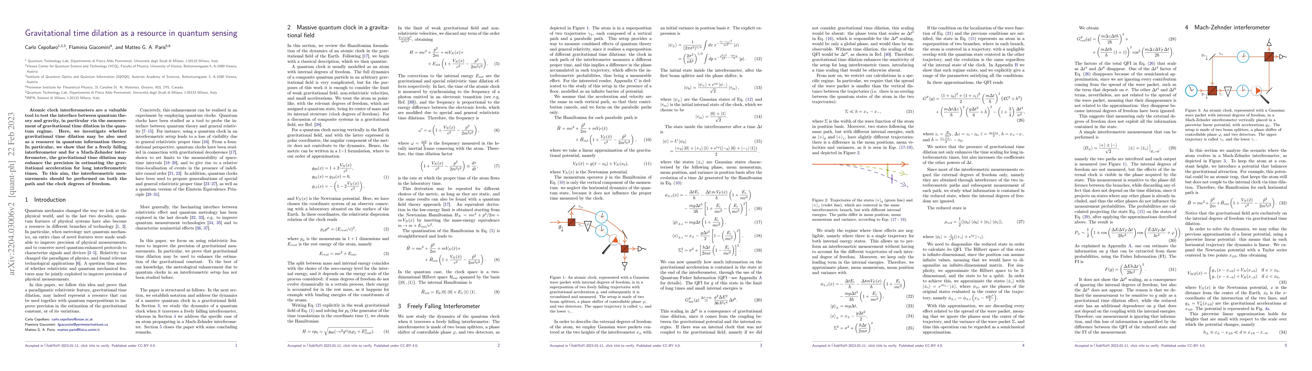 Thumbnail for Gravitational time dilation as a resource in quantum sensing