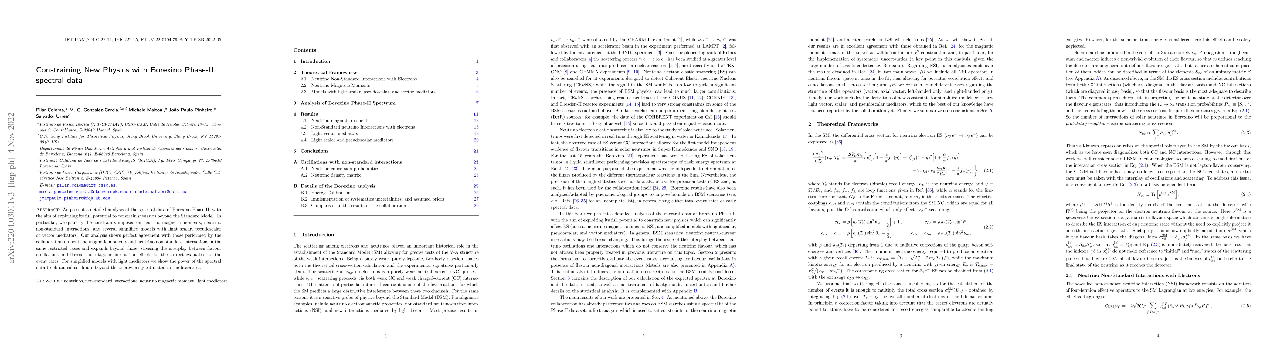 Thumbnail for Constraining New Physics with Borexino Phase-II spectral data
