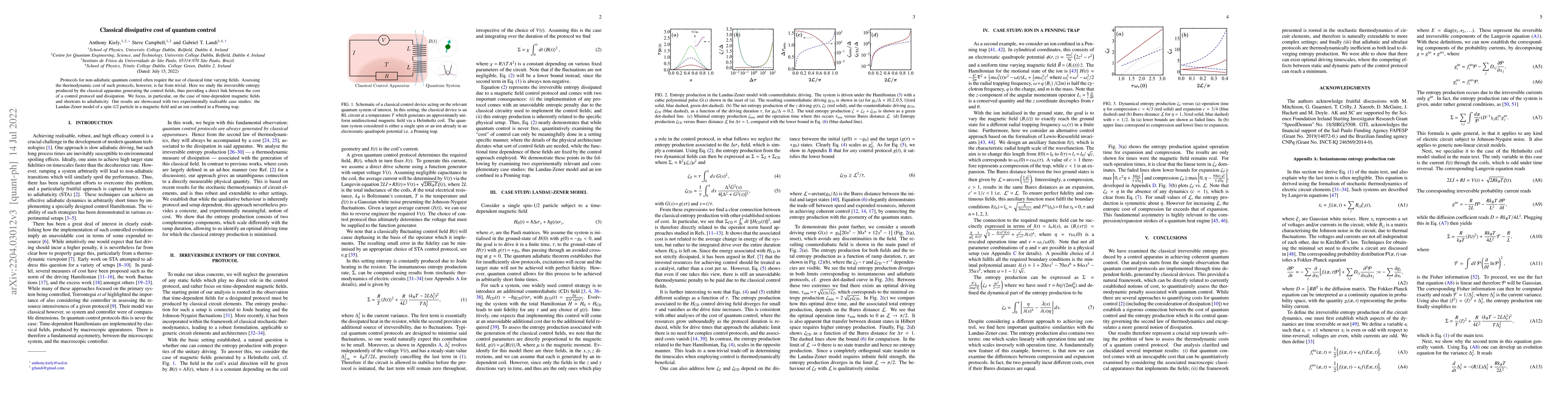 Thumbnail for Classical dissipative cost of quantum control