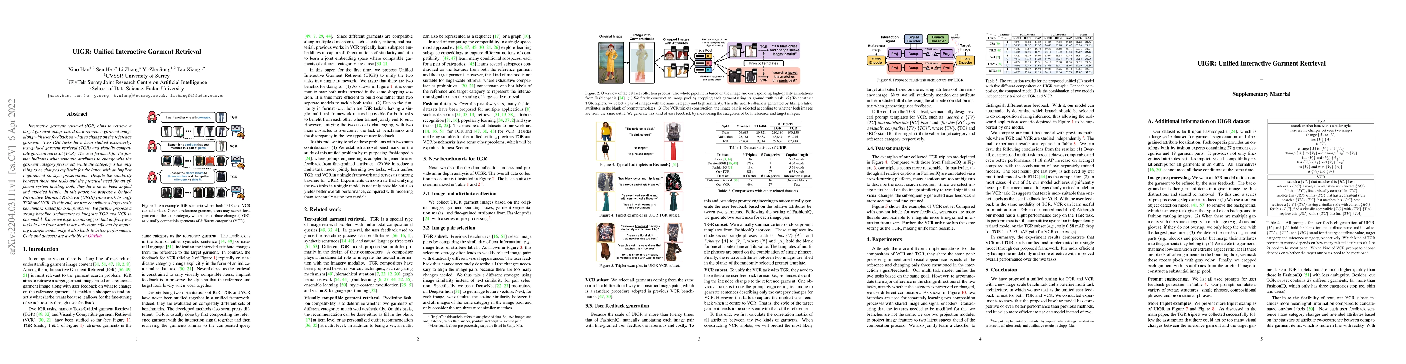 Thumbnail for UIGR: Unified Interactive Garment Retrieval