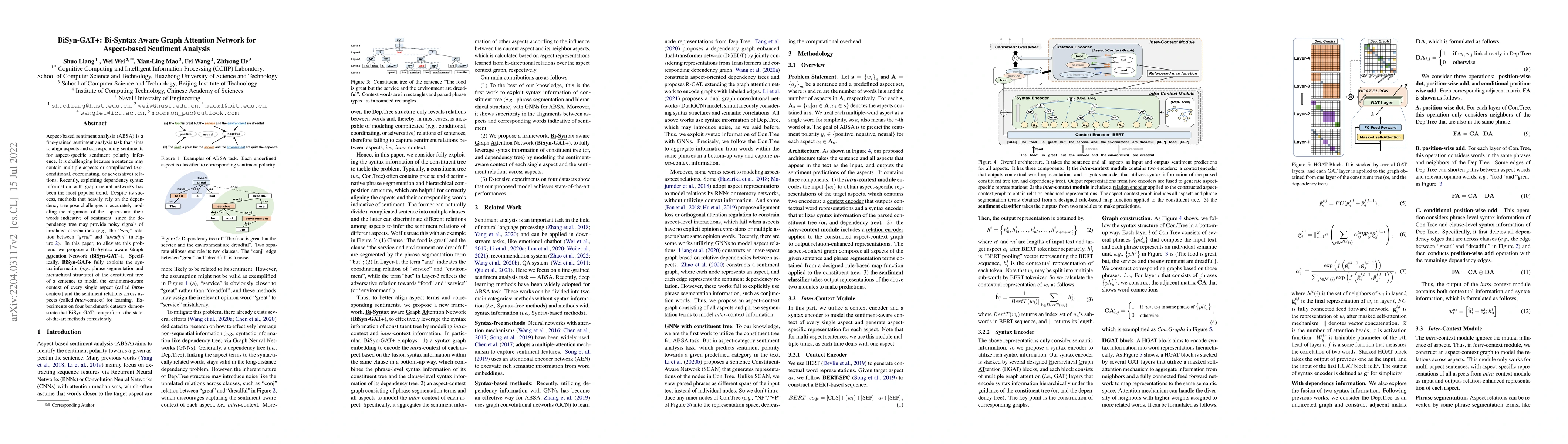 Thumbnail for BiSyn-GAT+: Bi-Syntax Aware Graph Attention Network for Aspect-based
  Sentiment Analysis