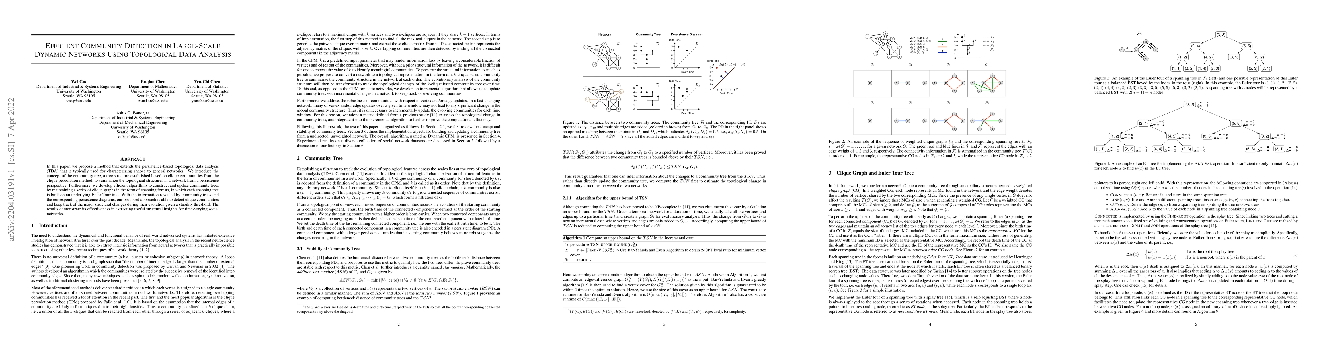 Thumbnail for Efficient Community Detection in Large-Scale Dynamic Networks Using
  Topological Data Analysis