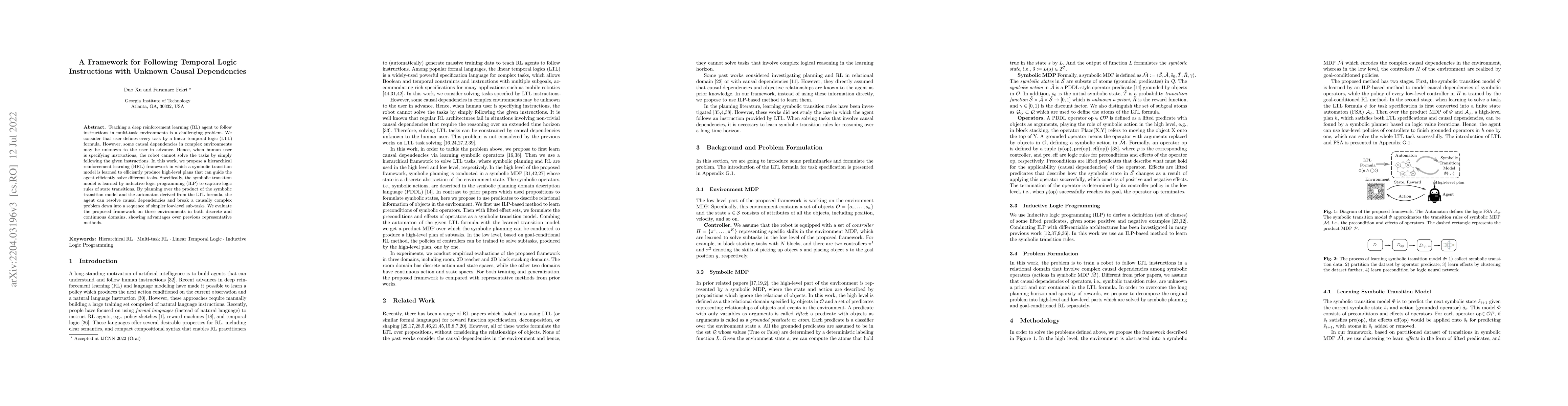Thumbnail for A Framework for Following Temporal Logic Instructions with Unknown
  Causal Dependencies