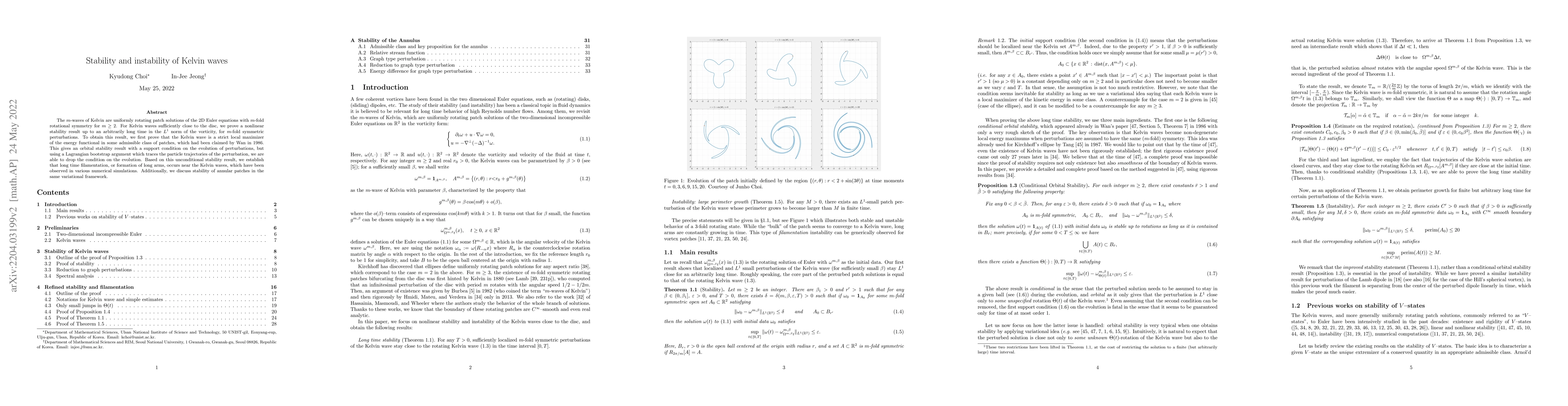 Thumbnail for Stability and instability of Kelvin waves