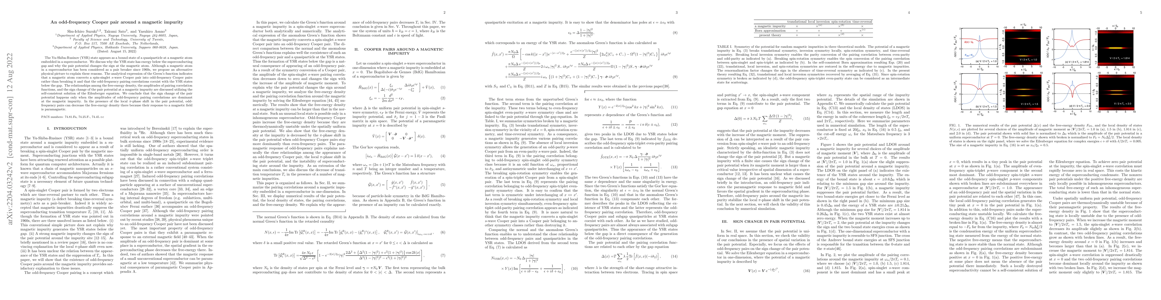 Thumbnail for An odd-frequency Cooper pair around a magnetic impurity