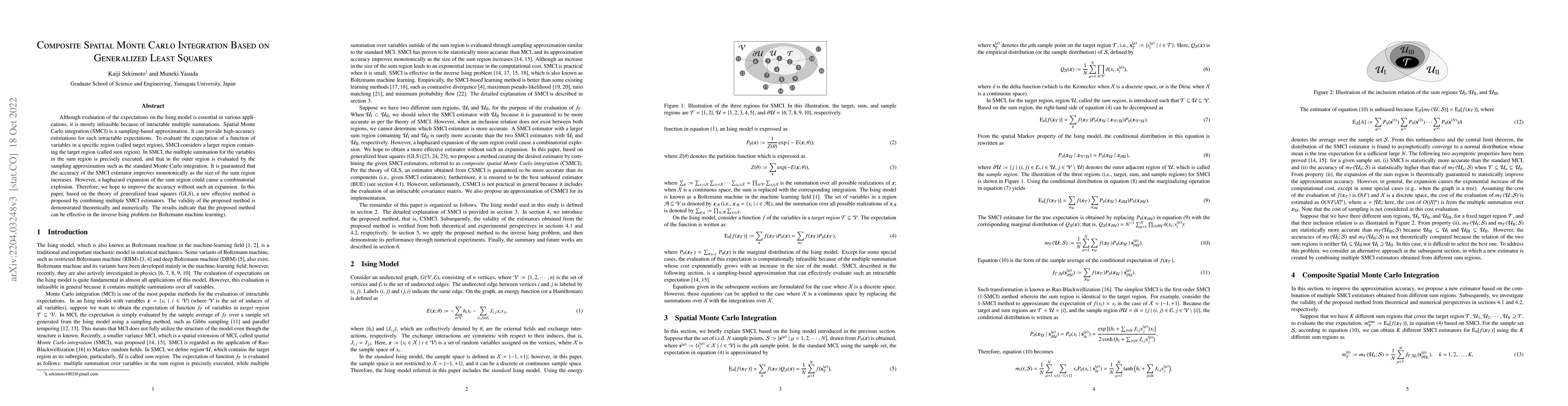 Thumbnail for Composite Spatial Monte Carlo Integration Based on Generalized Least
  Squares