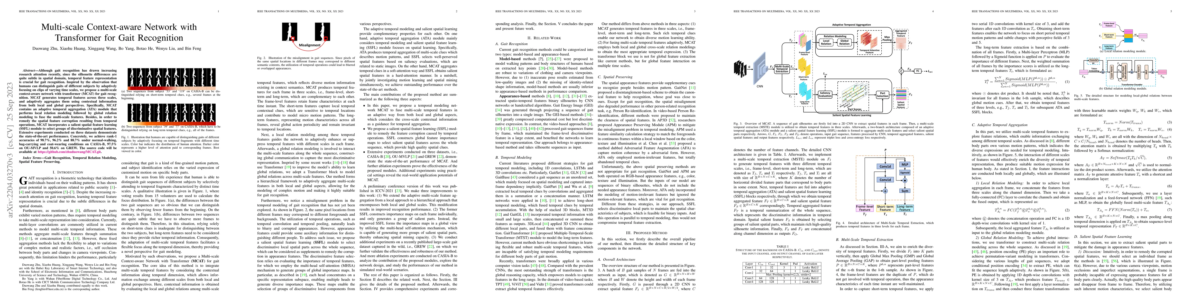 Thumbnail for Multi-scale Context-aware Network with Transformer for Gait Recognition