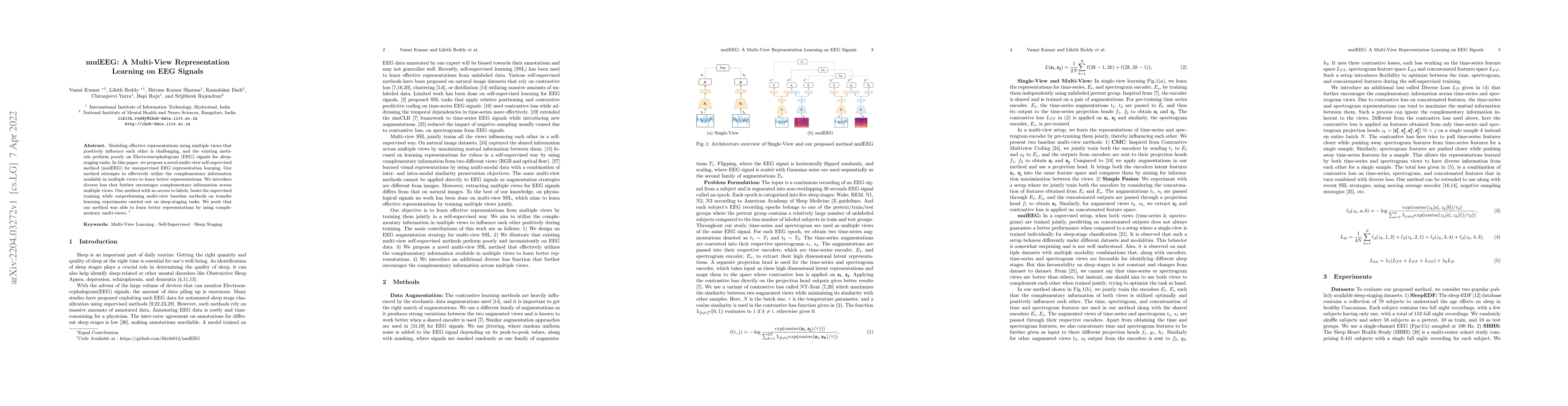 Thumbnail for mulEEG: A Multi-View Representation Learning on EEG Signals
