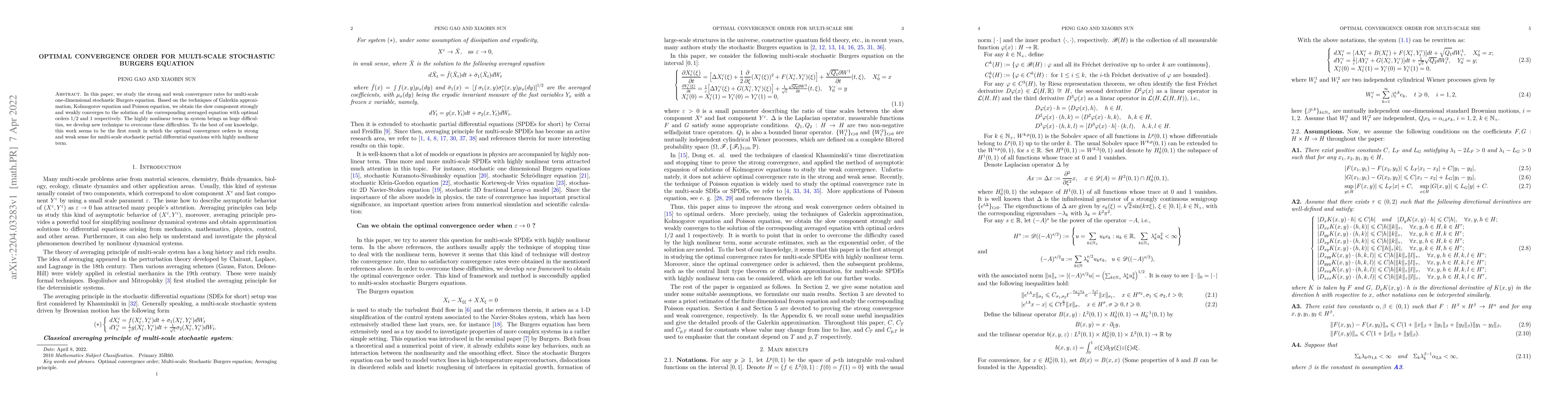 Thumbnail for Optimal convergence order for multi-scale stochastic Burgers equation