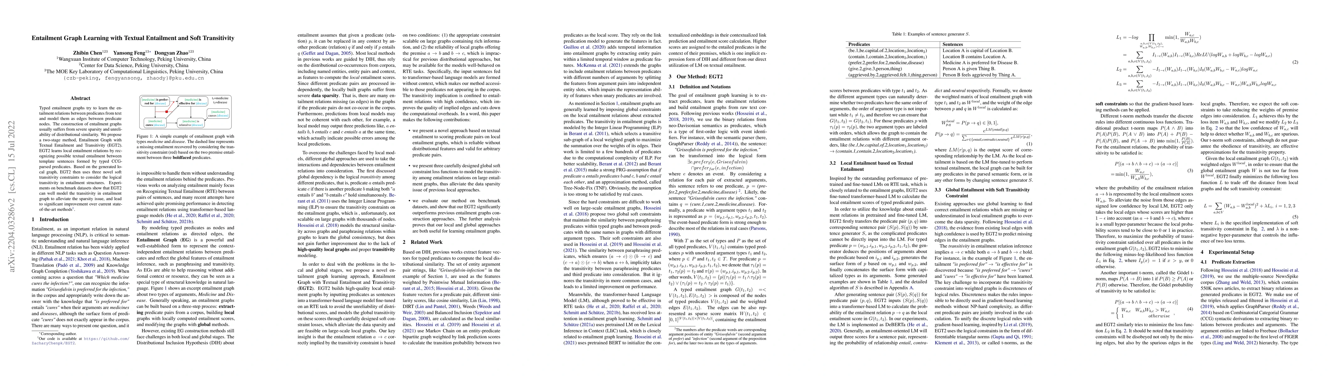 Thumbnail for Entailment Graph Learning with Textual Entailment and Soft Transitivity