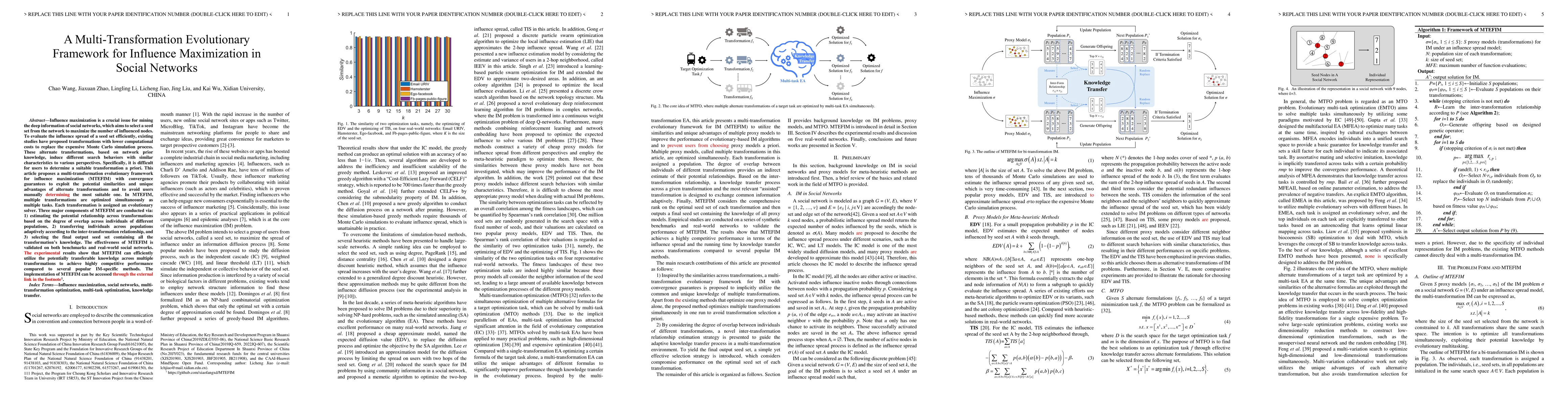 Thumbnail for A Multi-Transformation Evolutionary Framework for Influence Maximization
  in Social Networks