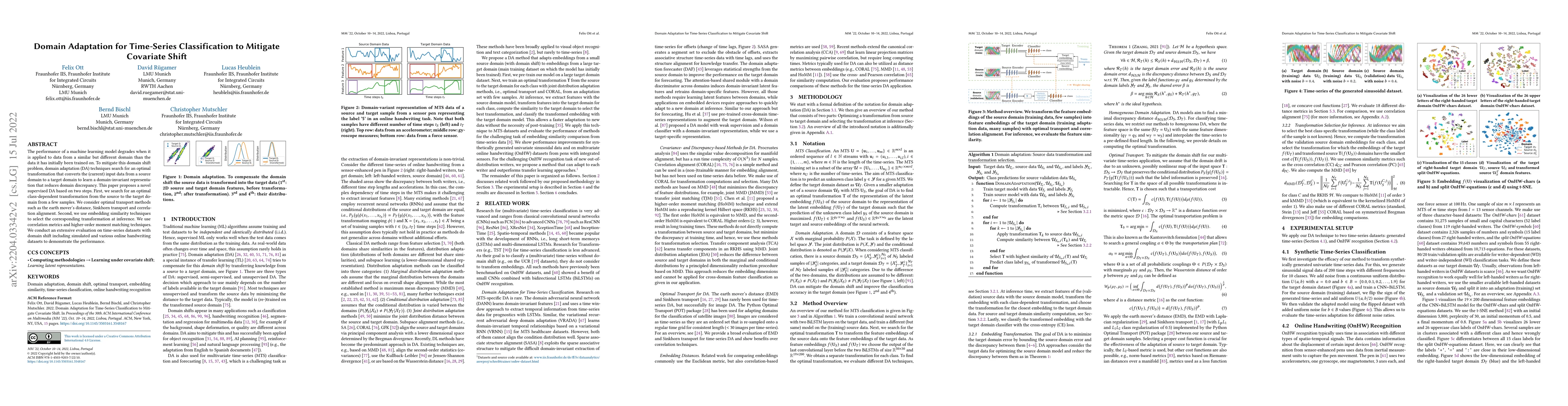 Thumbnail for Domain Adaptation for Time-Series Classification to Mitigate Covariate
  Shift