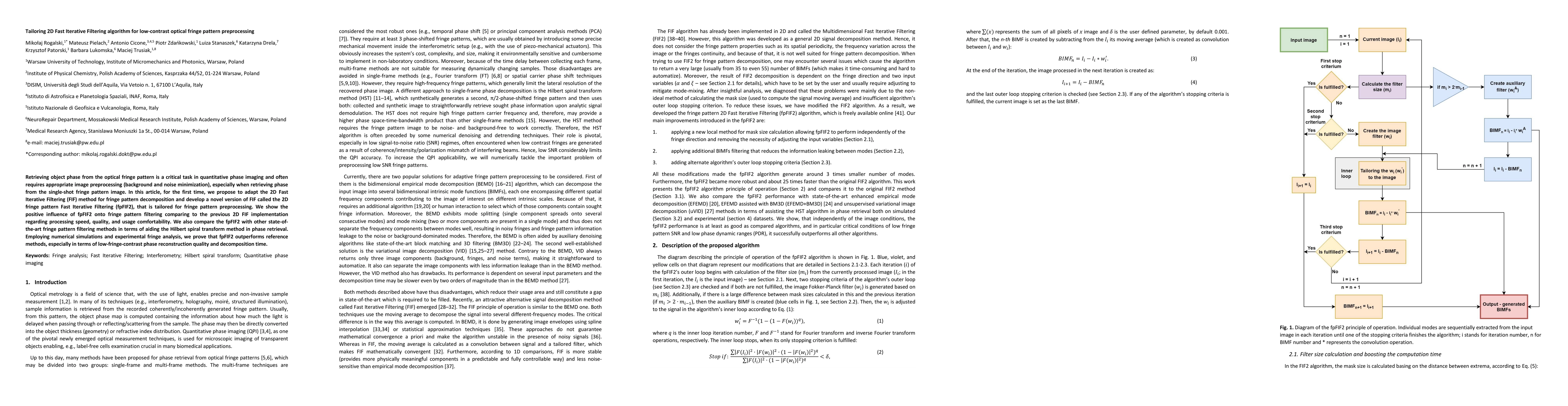 Thumbnail for Tailoring 2D Fast Iterative Filtering algorithm for low-contrast optical
  fringe pattern preprocessing