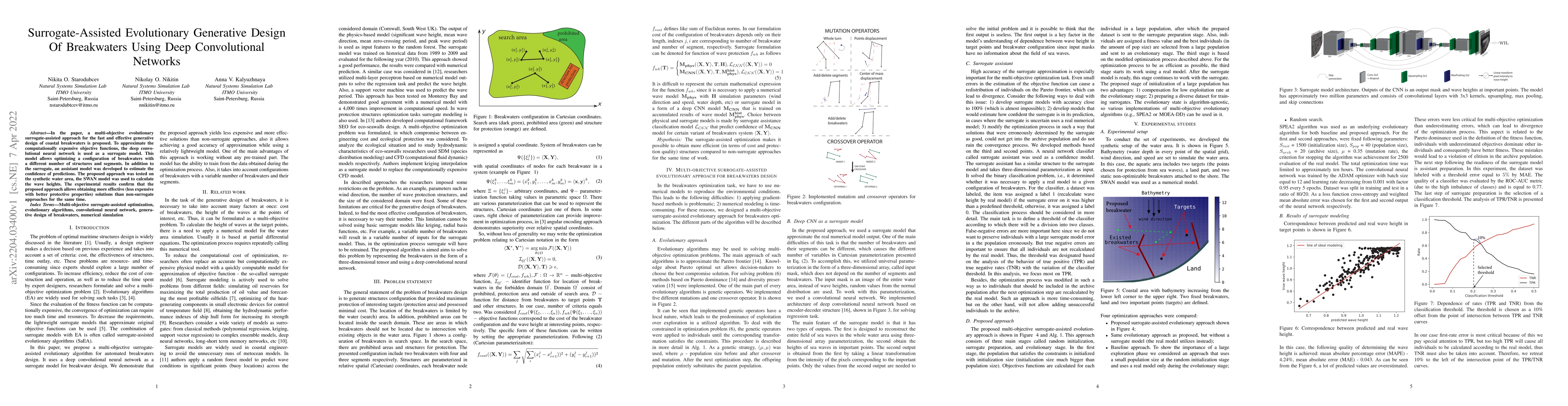 Thumbnail for Surrogate-Assisted Evolutionary Generative Design Of Breakwaters Using
  Deep Convolutional Networks