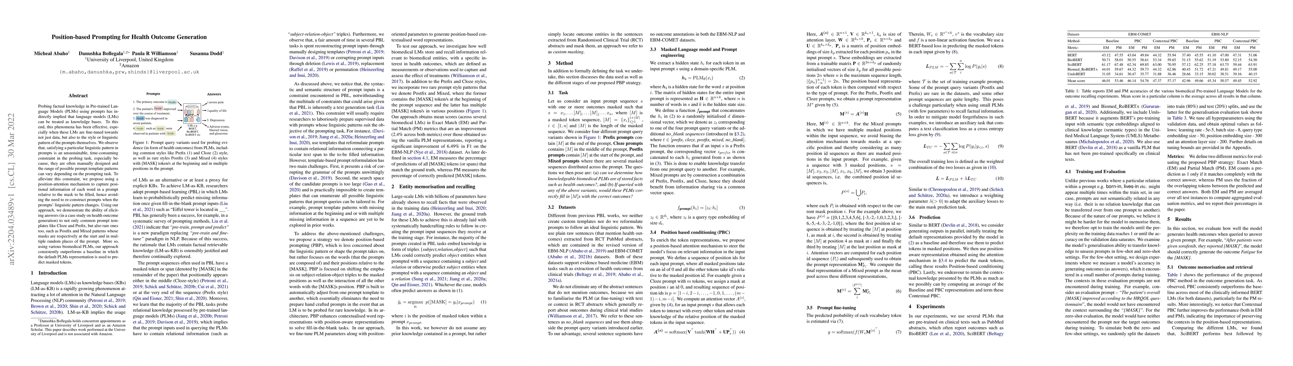 Thumbnail for Position-based Prompting for Health Outcome Generation