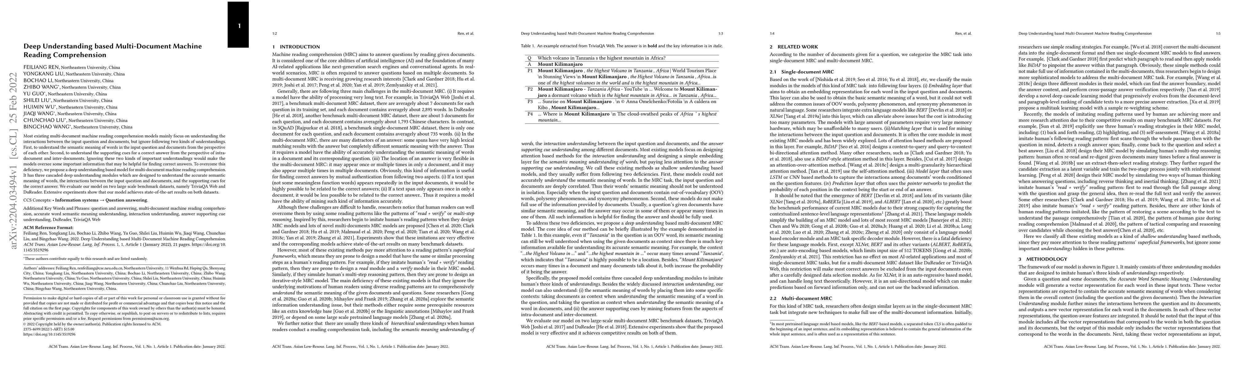 Thumbnail for Deep Understanding based Multi-Document Machine Reading Comprehension
