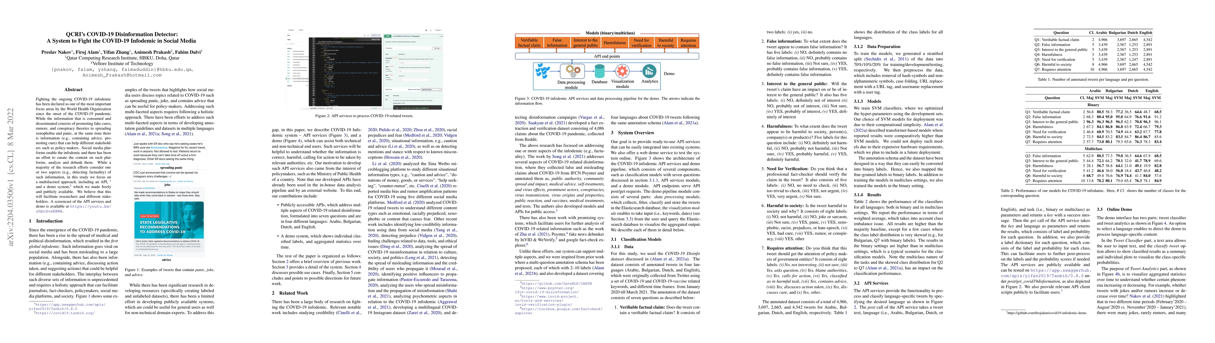 Thumbnail for QCRI's COVID-19 Disinformation Detector: A System to Fight the COVID-19
  Infodemic in Social Media