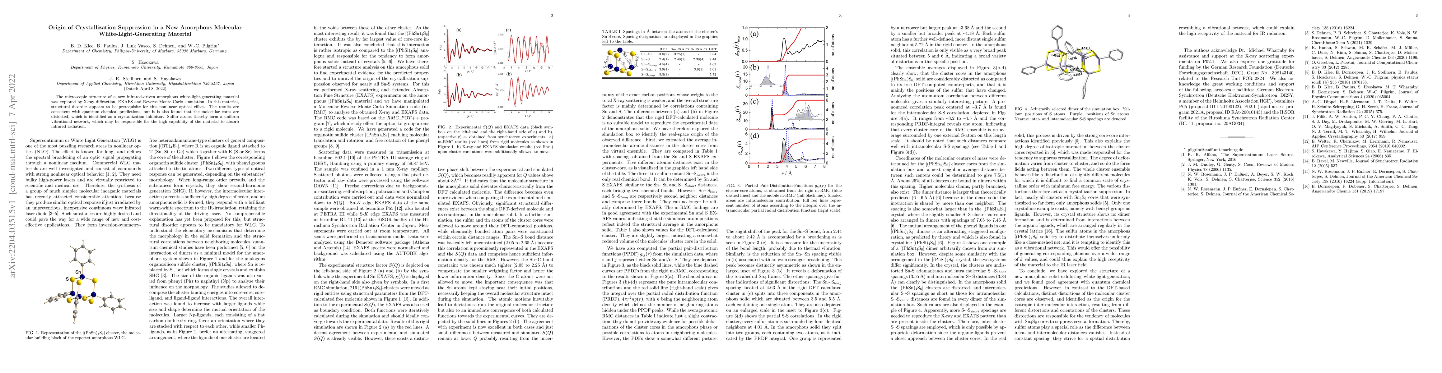 Thumbnail for Origin of Crystallization Suppression in a New Amorphous Molecular
  White-Light-Generating Material