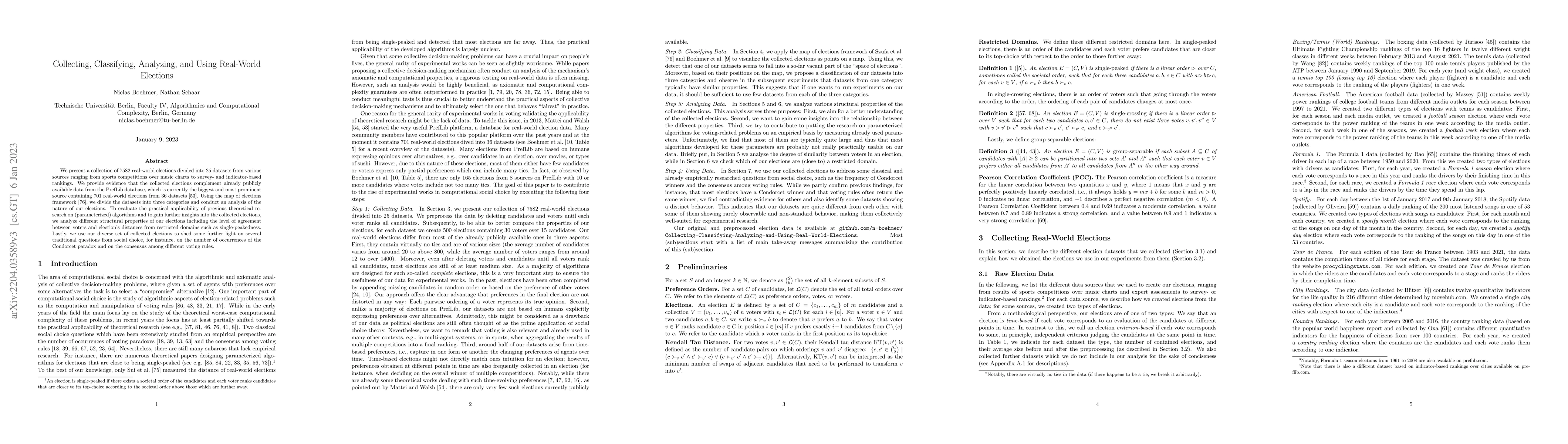 Thumbnail for Collecting, Classifying, Analyzing, and Using Real-World Elections