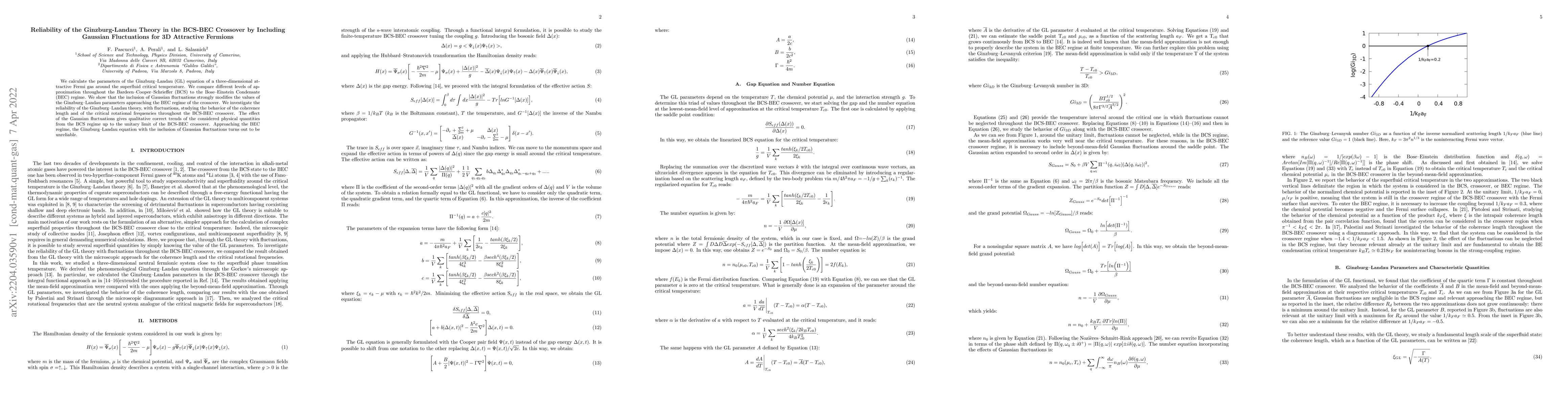 Thumbnail for Reliability of the Ginzburg-Landau Theory in the BCS-BEC Crossover by
  Including Gaussian Fluctuations for 3D Attractive Fermions