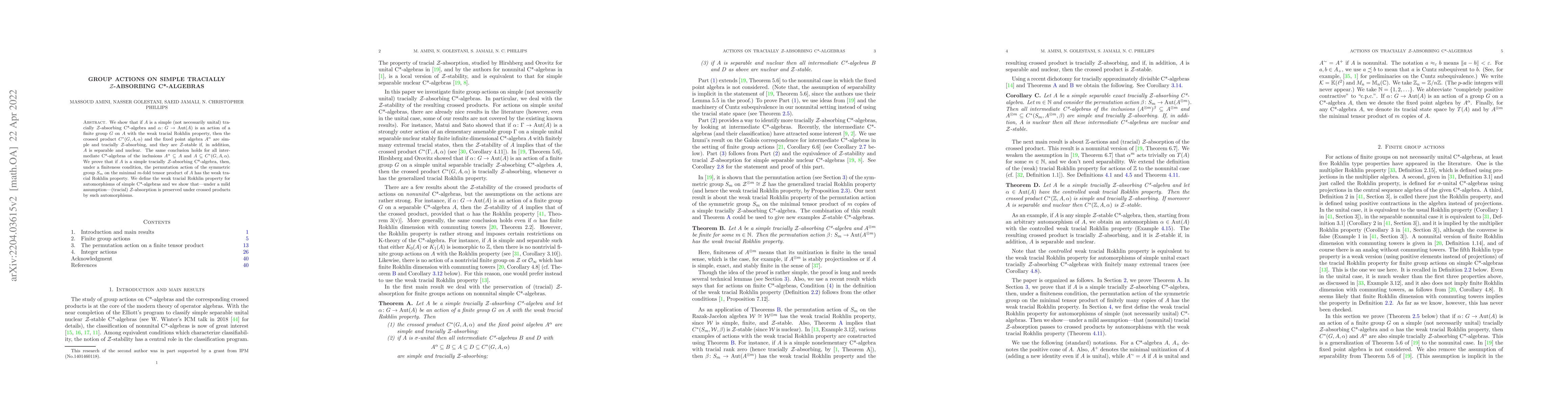 Thumbnail for Group actions on simple tracially $\mathcal{Z}$-absorbing C*-algebras