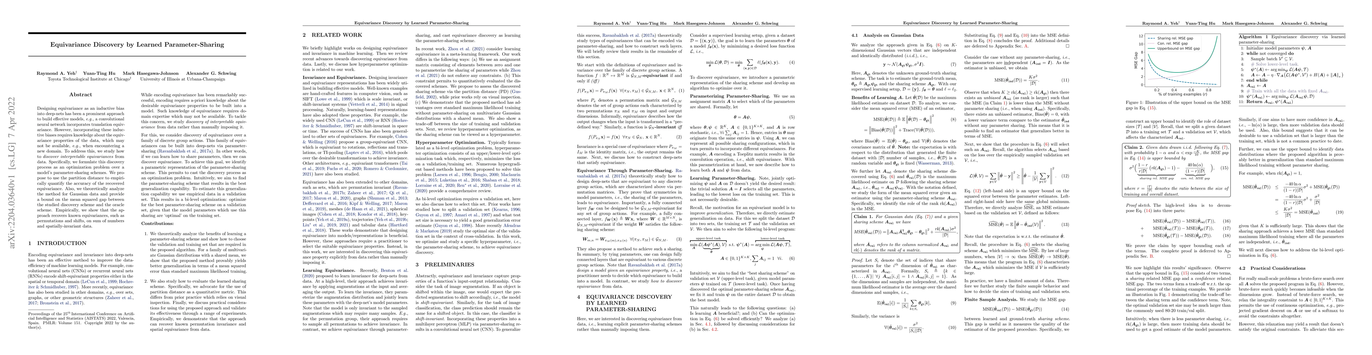 Thumbnail for Equivariance Discovery by Learned Parameter-Sharing