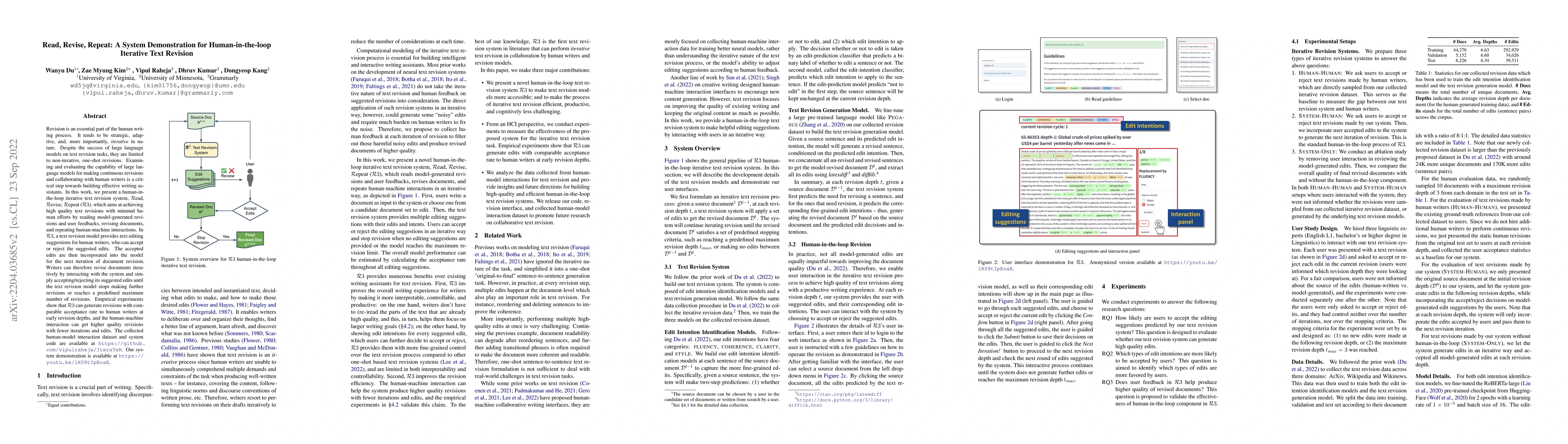Thumbnail for Read, Revise, Repeat: A System Demonstration for Human-in-the-loop
  Iterative Text Revision