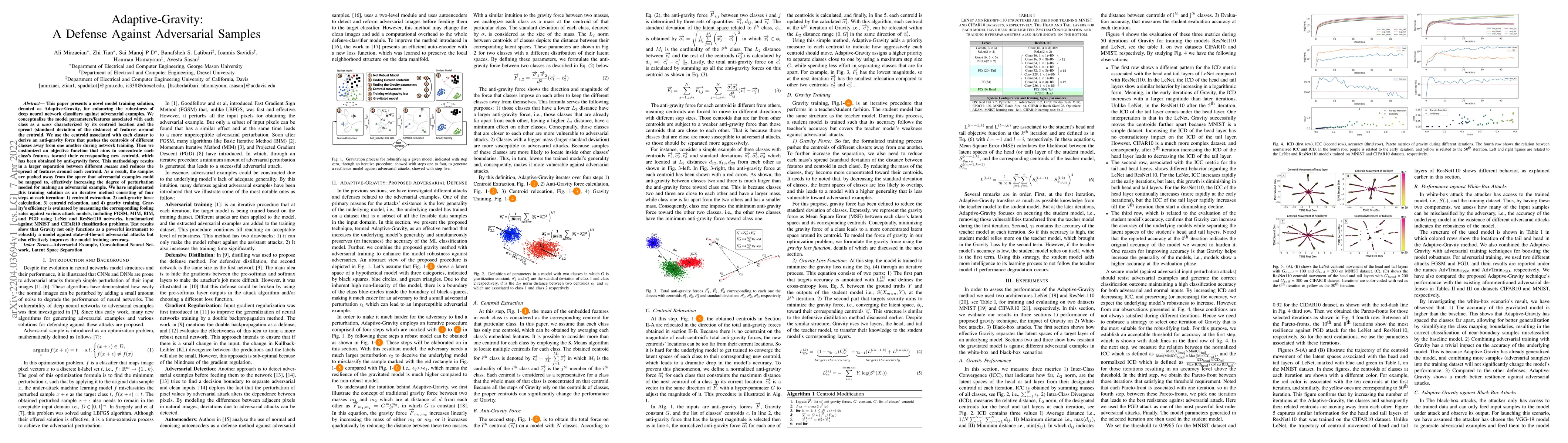 Thumbnail for Adaptive-Gravity: A Defense Against Adversarial Samples