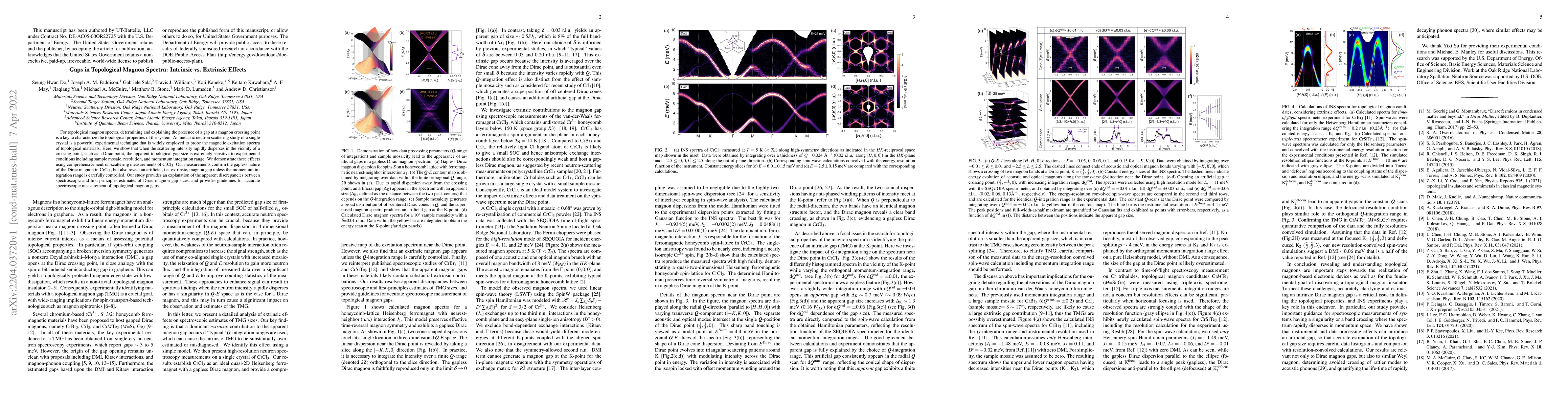 Thumbnail for Gaps in Topological Magnon Spectra: Intrinsic vs. Extrinsic Effects