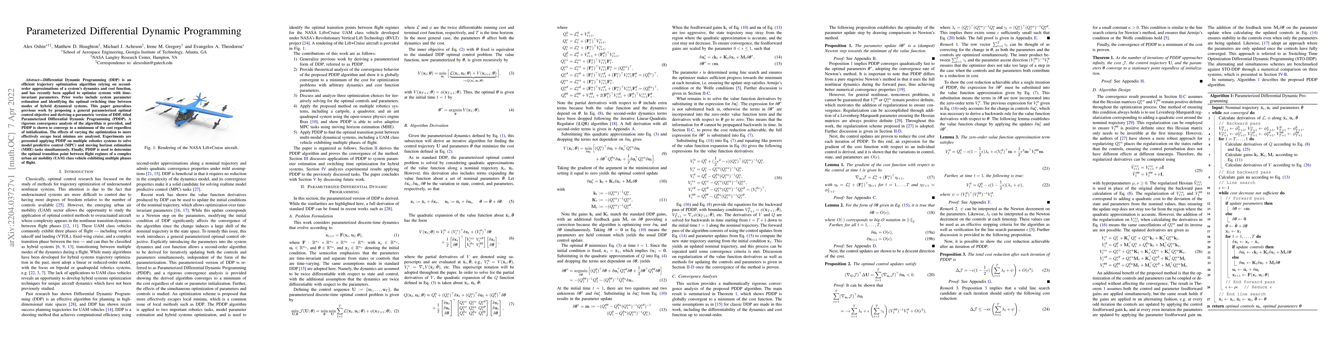 Thumbnail for Parameterized Differential Dynamic Programming