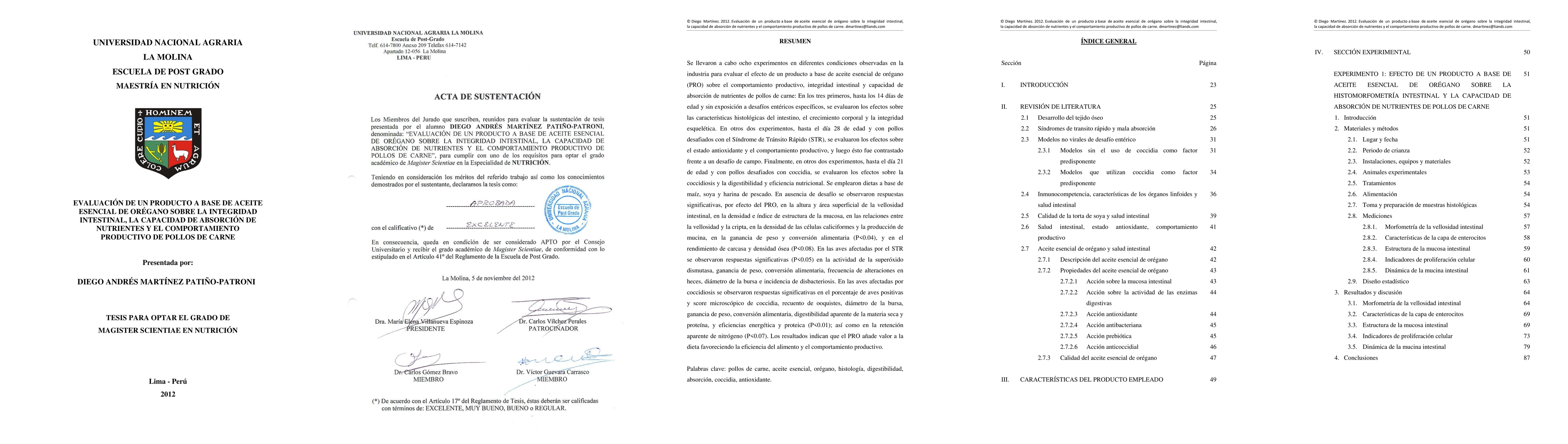 Thumbnail for Evaluacion de un producto a base de aceite esencial de oregano sobre la
  integridad intestinal, la capacidad de absorcion de nutrientes y el
  comportamiento productivo de pollos de carne