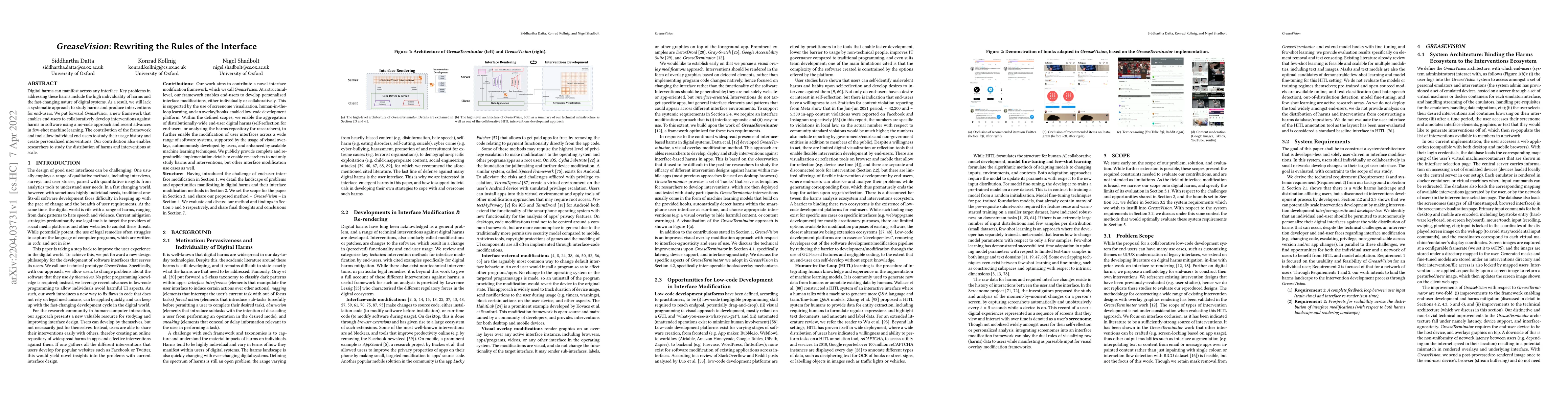 Thumbnail for GreaseVision: Rewriting the Rules of the Interface