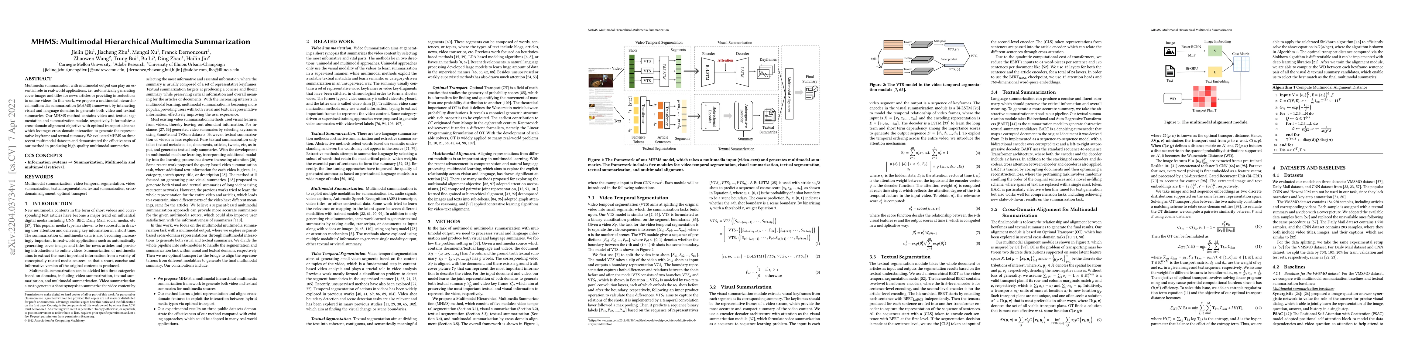 Thumbnail for MHMS: Multimodal Hierarchical Multimedia Summarization