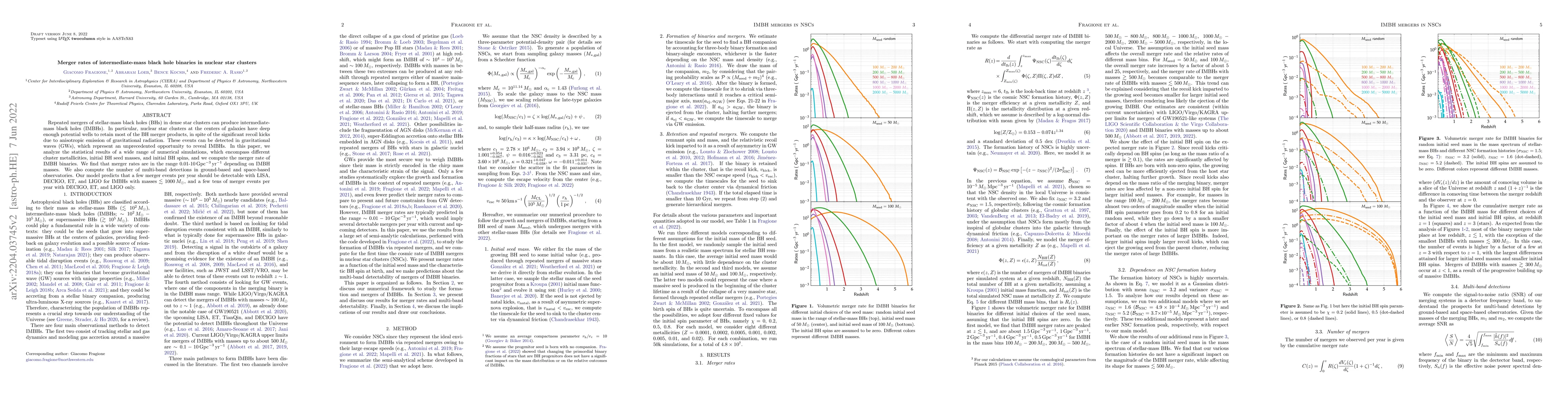 Thumbnail for Merger rates of intermediate-mass black hole binaries in nuclear star
  clusters