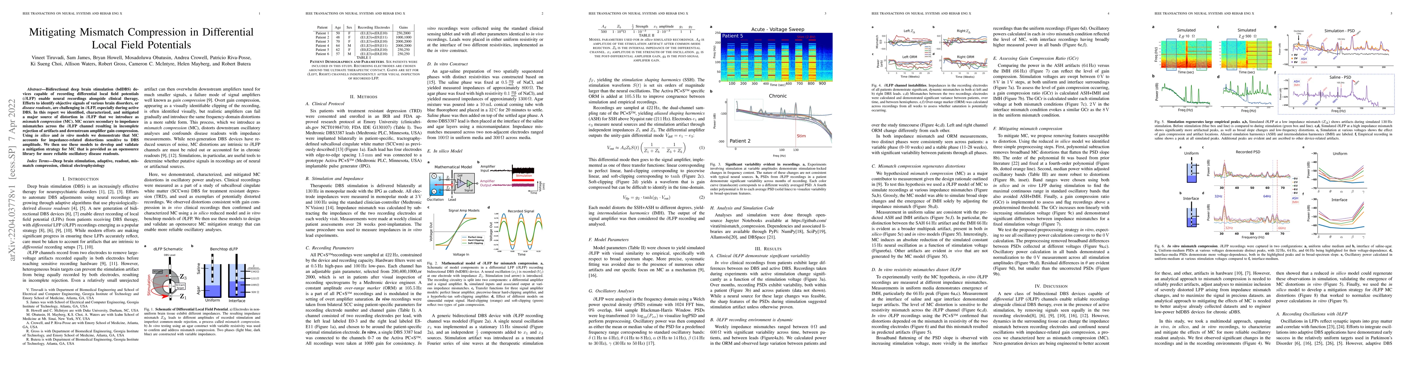 Thumbnail for Mitigating Mismatch Compression in Differential Local Field Potentials
