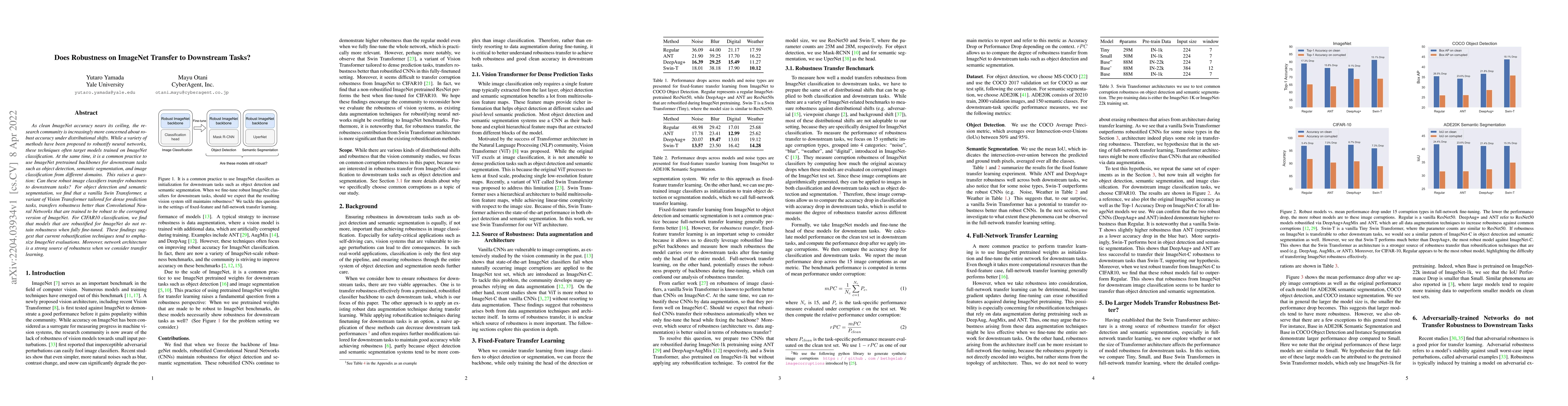 Thumbnail for Does Robustness on ImageNet Transfer to Downstream Tasks?