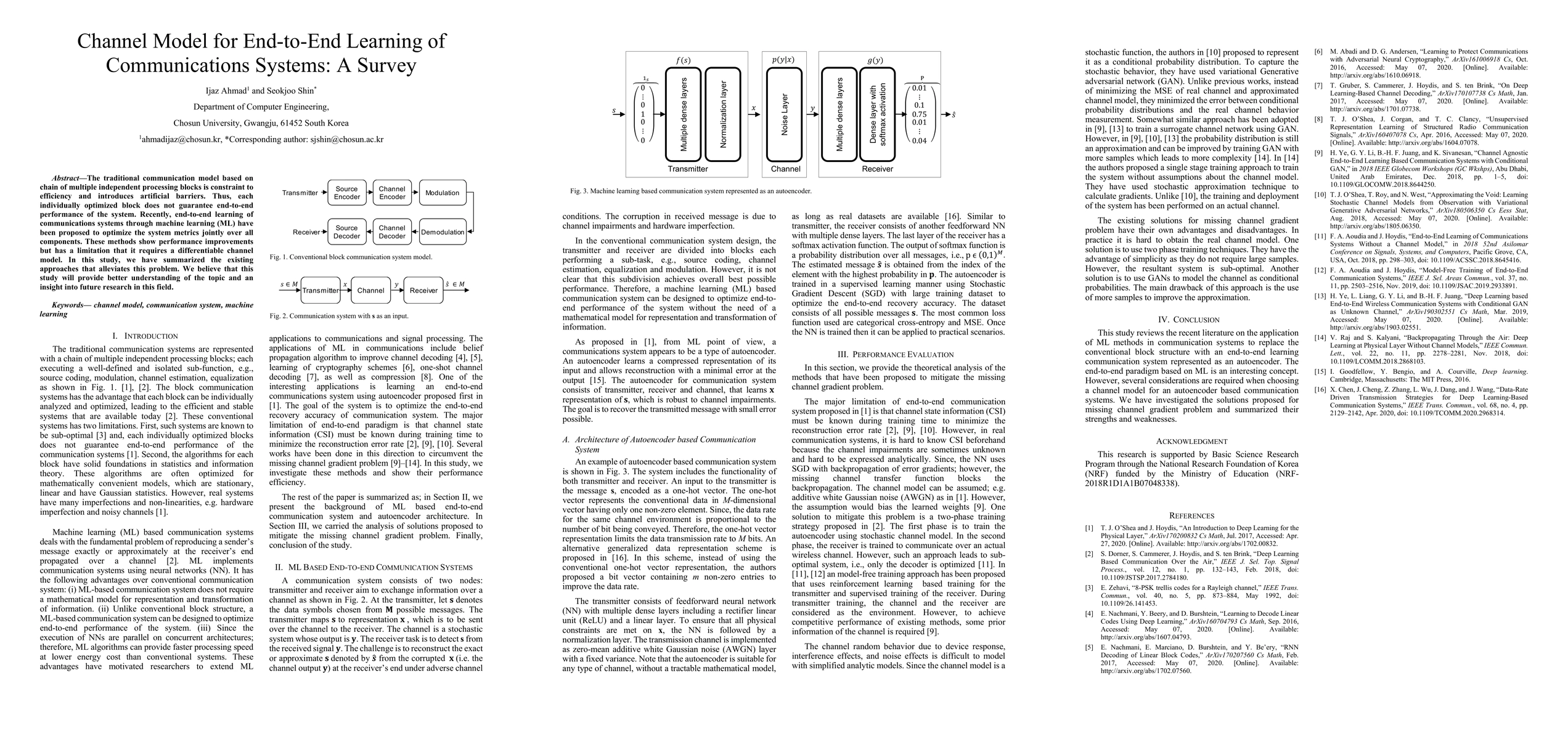 Thumbnail for Channel model for end-to-end learning of communications systems: A
  survey