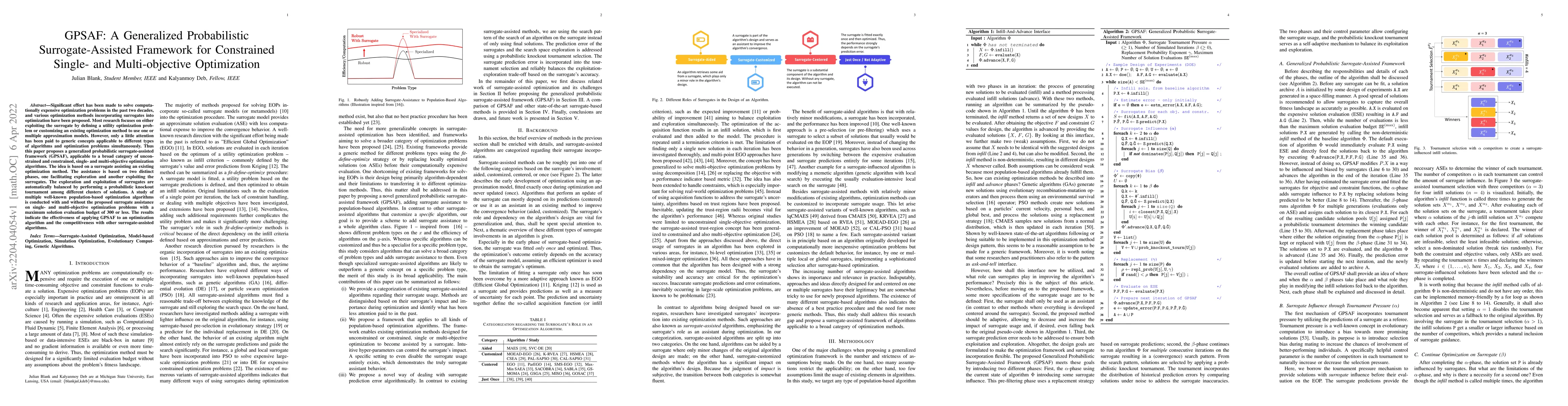 Thumbnail for GPSAF: A Generalized Probabilistic Surrogate-Assisted Framework for
  Constrained Single- and Multi-objective Optimization