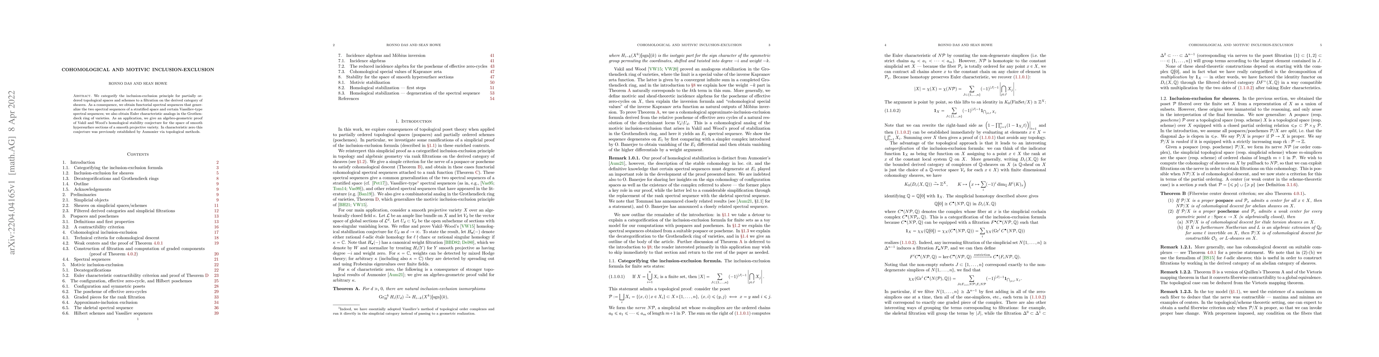 Thumbnail for Cohomological and motivic inclusion-exclusion