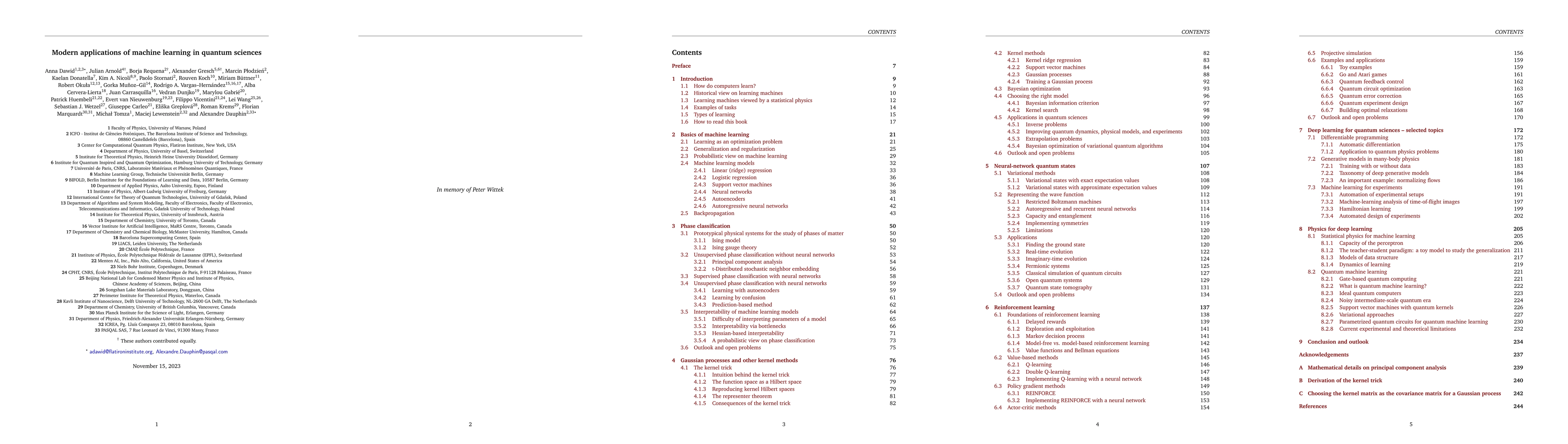 Thumbnail for Modern applications of machine learning in quantum sciences